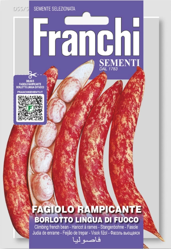 Fasola Borlotto Lingua Di Fuoco nasiona vis 30g FRANCHI sklep rajogrodnika